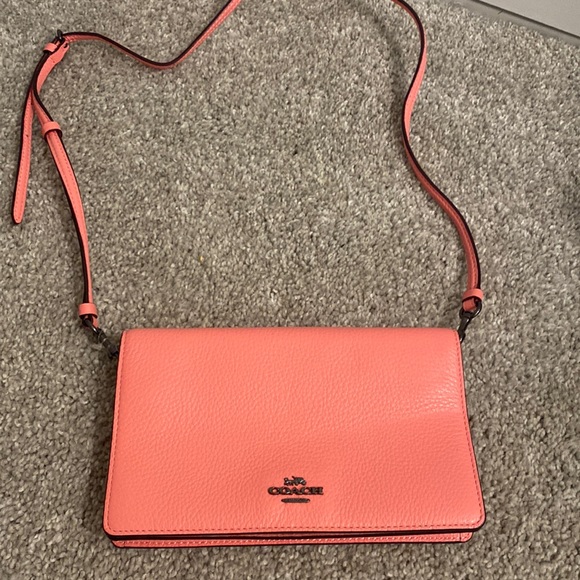Handbags - Coach coral crossbody purse NEVER USED